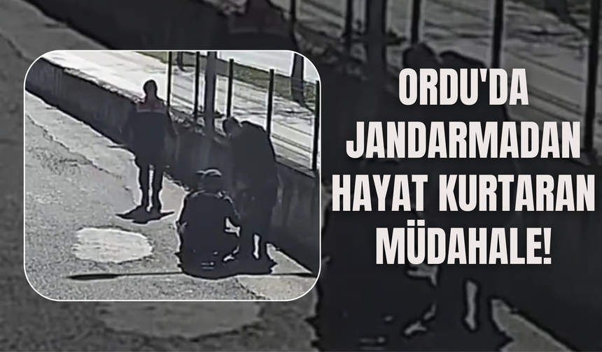 Ordu'da Jandarmadan Hayat Kurtaran Müdahale!