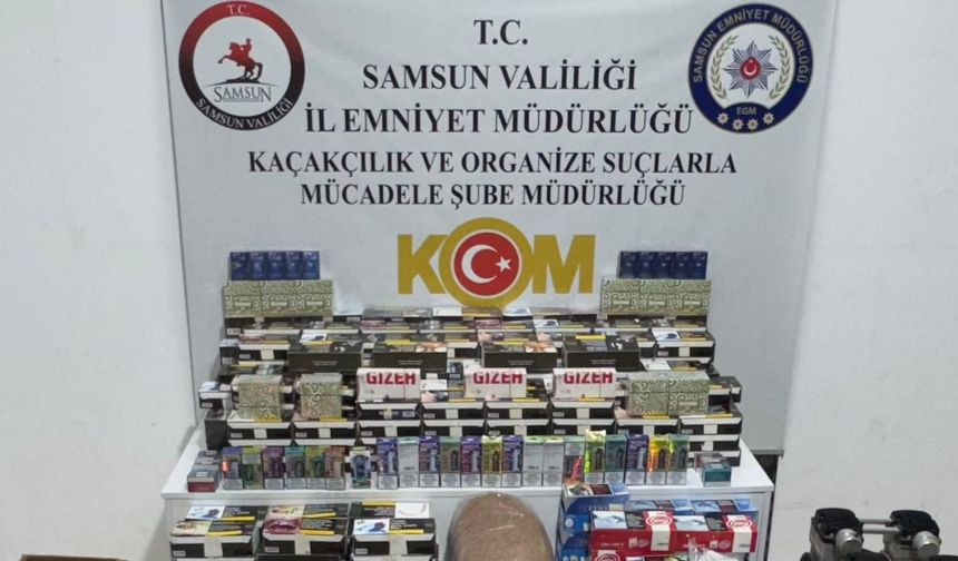 Samsun’da kaçak tütün mamulleri operasyonu
