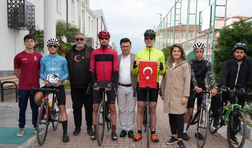 Selanik’ten gelen bayrak ve toprak Düzce’ye ulaştı