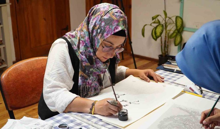 Tokat’ta kalem işi projesiyle kültürel miras geleceğe taşınıyor