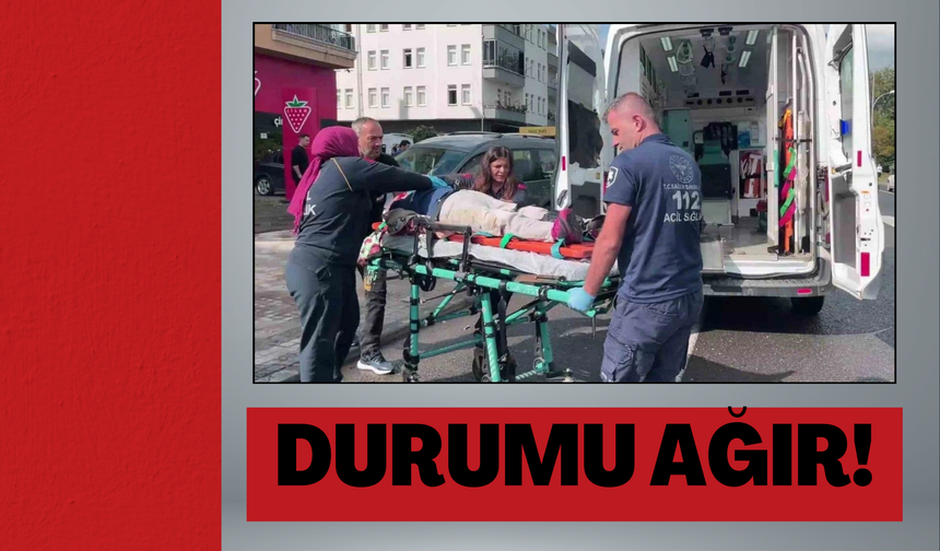 Ordu’da Kaldırımda Bekleyen Yaşlı Kadına Araç Çarptı!