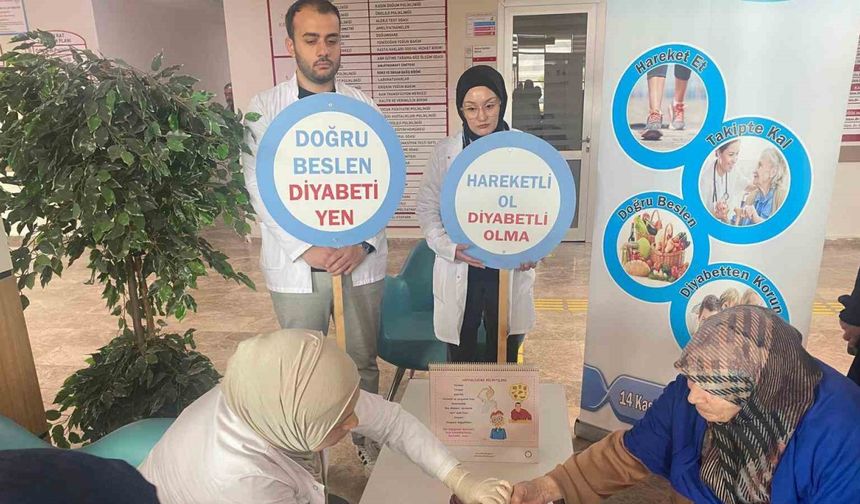 Bayburt’ta vatandaşlar diyabet hastalığı hakkında bilgilendirildi