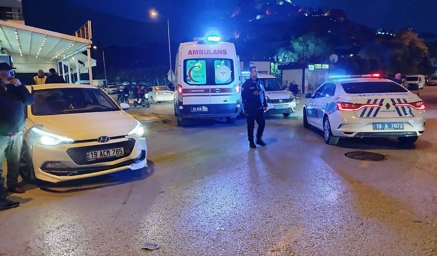 Çorum’da otomobil ile motosiklet çarpıştı: 1 yaralı