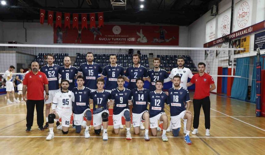 TVF Erkekler 1. Ligi: Düzce Belediyesi Spor Akademisi, rakibini 3-0’la geçti