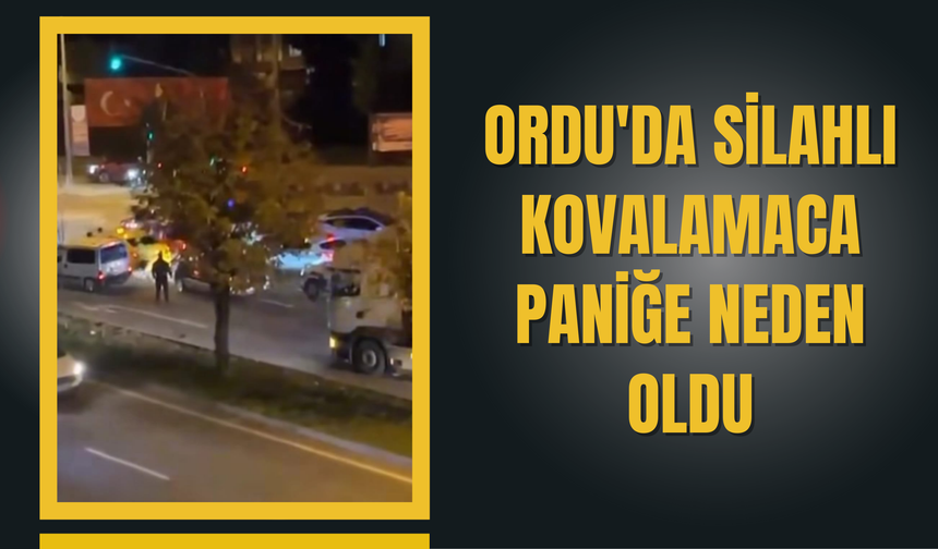 Ordu'da Silahlı Kovalamaca Paniğe Neden Oldu