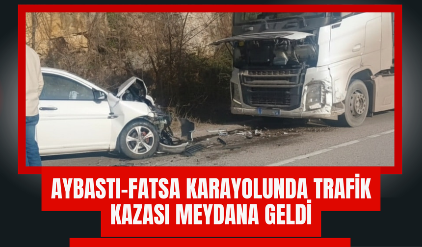 Aybastı–Fatsa Karayolunda Trafik Kazası Meydana Geldi