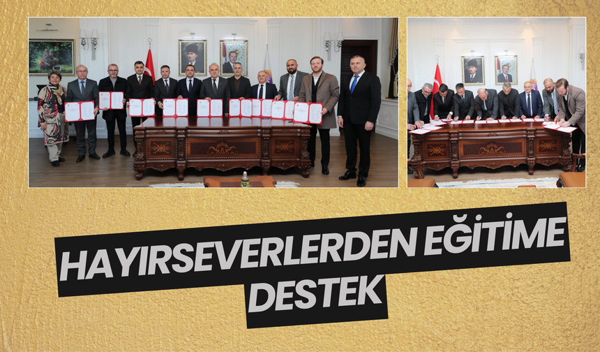 Hayırseverlerden Eğitime Destek