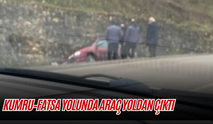 Kumru–Fatsa Yolunda Araç Yoldan Çıktı