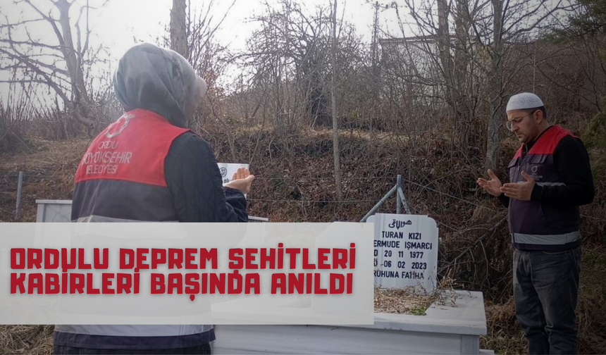 Ordulu Deprem Şehitleri Kabirleri Başında Anıldı