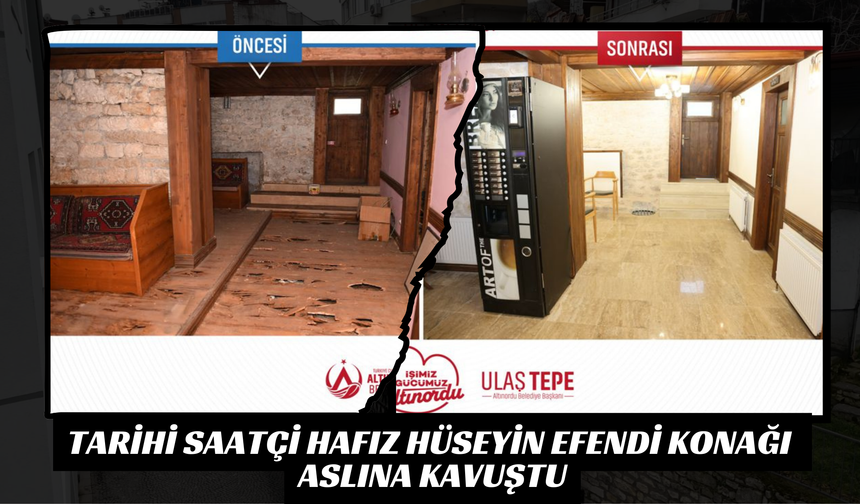 Tarihi Saatçi Hafız Hüseyin Efendi Konağı Aslına Kavuştu