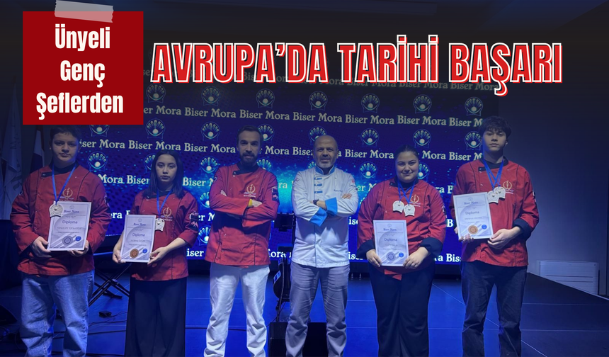 Ünyeli Genç Şeflerden Avrupa’da Tarihi Başarı