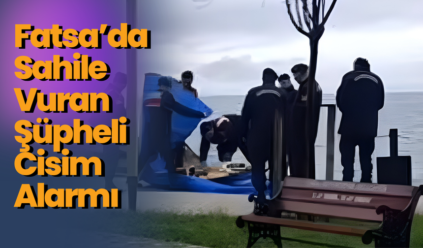 Fatsa’da Sahile Vuran Şüpheli Cisim Alarmı