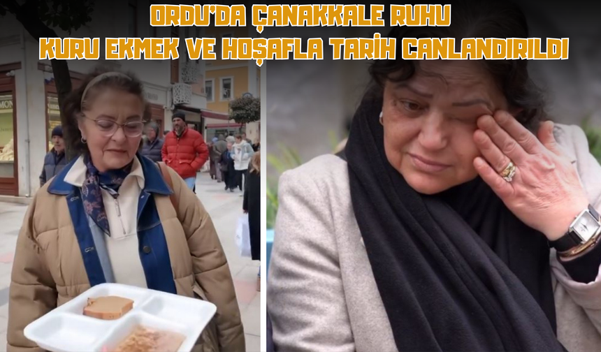 Ordu’da Çanakkale Ruhu: Kuru Ekmek ve Hoşafla Tarih Canlandırıldı