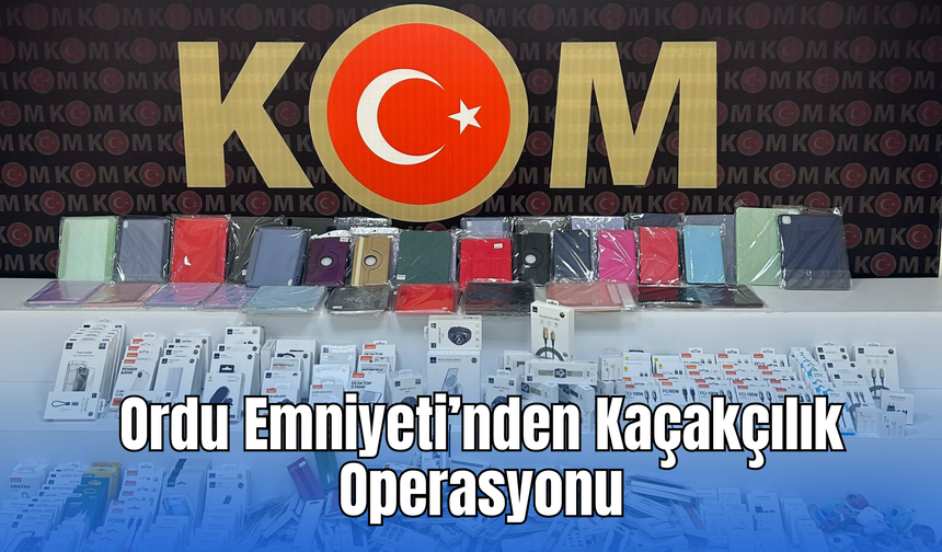 Ordu Emniyeti’nden Kaçakçılık Operasyonu