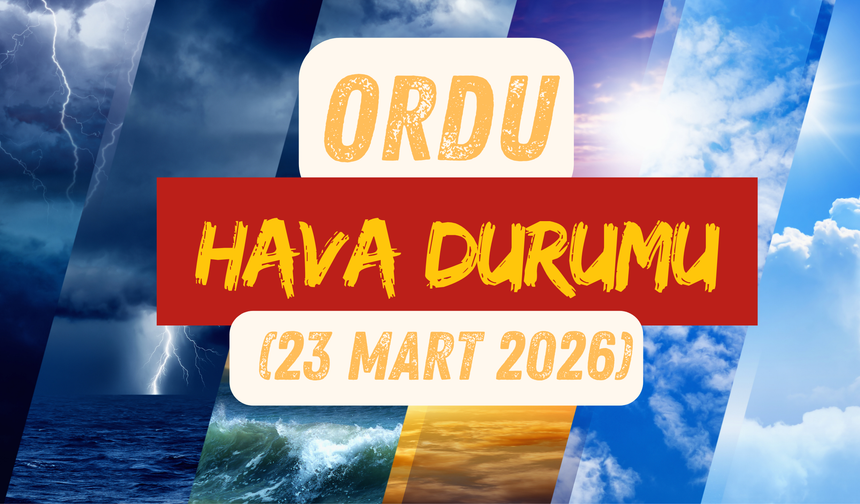 Ordu Genelinde Yağışlı Hava Etkili Olacak
