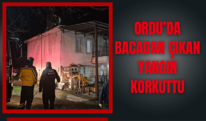 Ordu’da Bacadan Çıkan Yangın Korkuttu