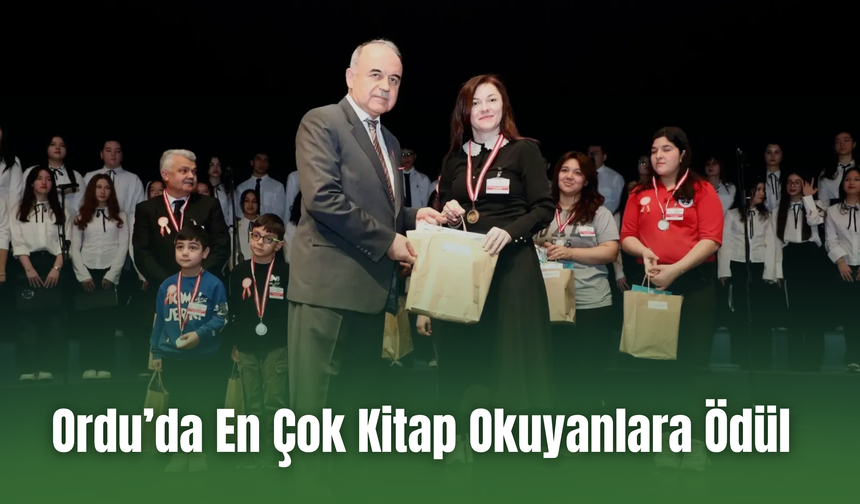 Ordu’da En Çok Kitap Okuyanlara Ödül