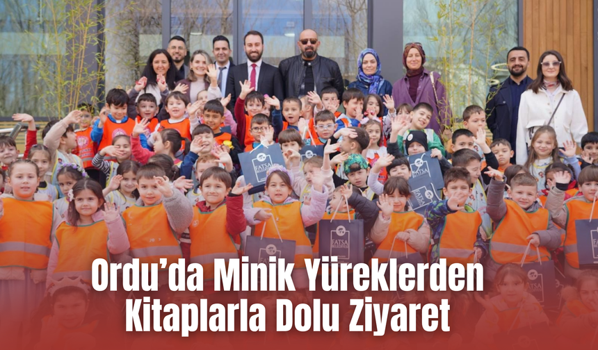 Ordu’da Minik Yüreklerden Kitaplarla Dolu Ziyaret