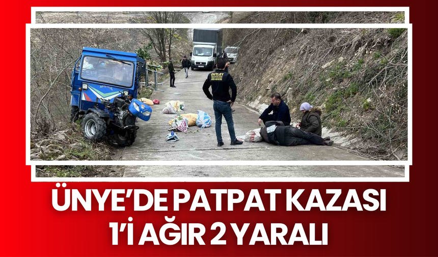 Ünye’de Patpat Kazası: 1’i Ağır 2 Yaralı