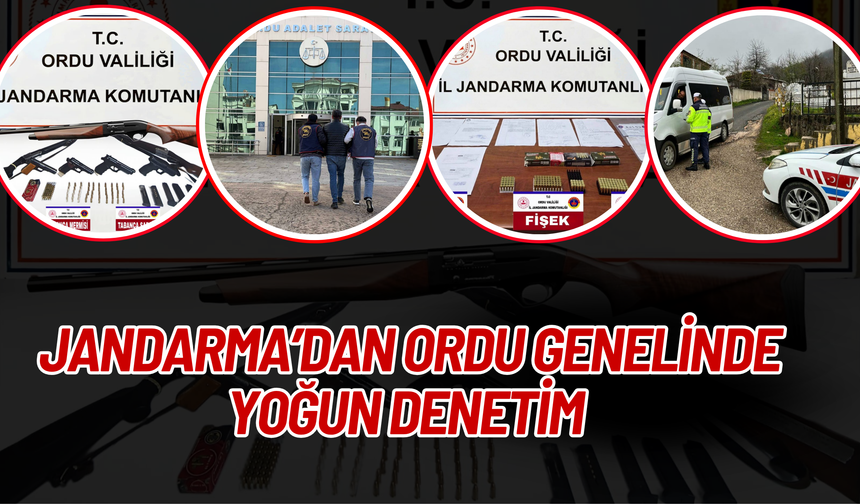 Jandarma’dan Ordu Genelinde Yoğun Denetim