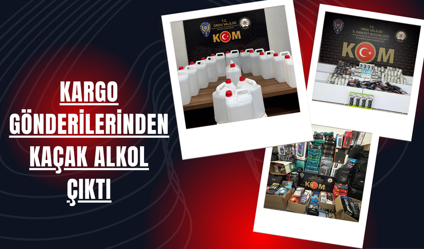 Kargo Gönderilerinden Kaçak Alkol Çıktı