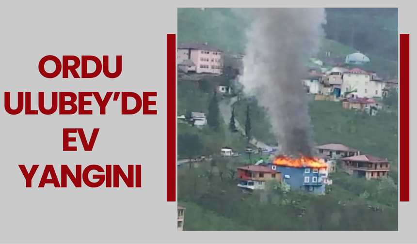 Ordu Ulubey’de Ev Yangını