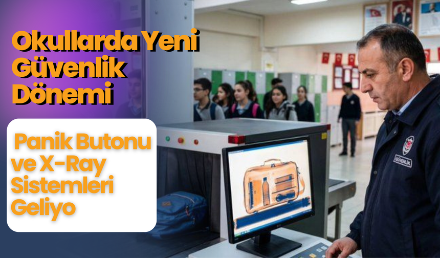 Okullarda Yeni Güvenlik Dönemi: Panik Butonu ve X-Ray Sistemleri Geliyor