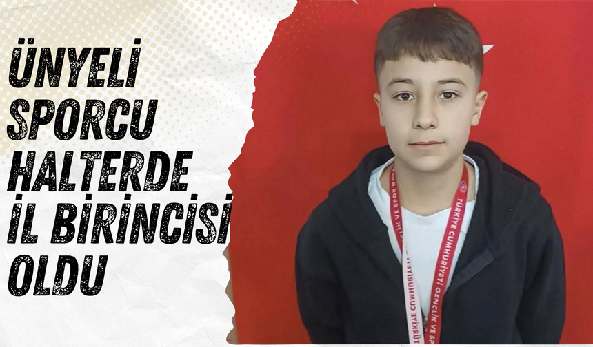 Ünyeli Sporcu Halterde İl Birincisi Oldu