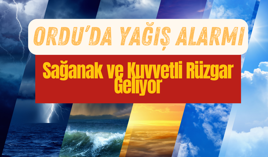 : Sağanak ve Kuvvetli Rüzgar Geliyor