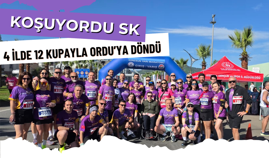 KoşuyOrdu SK, 4 İlde 12 Kupayla Ordu’ya Döndü