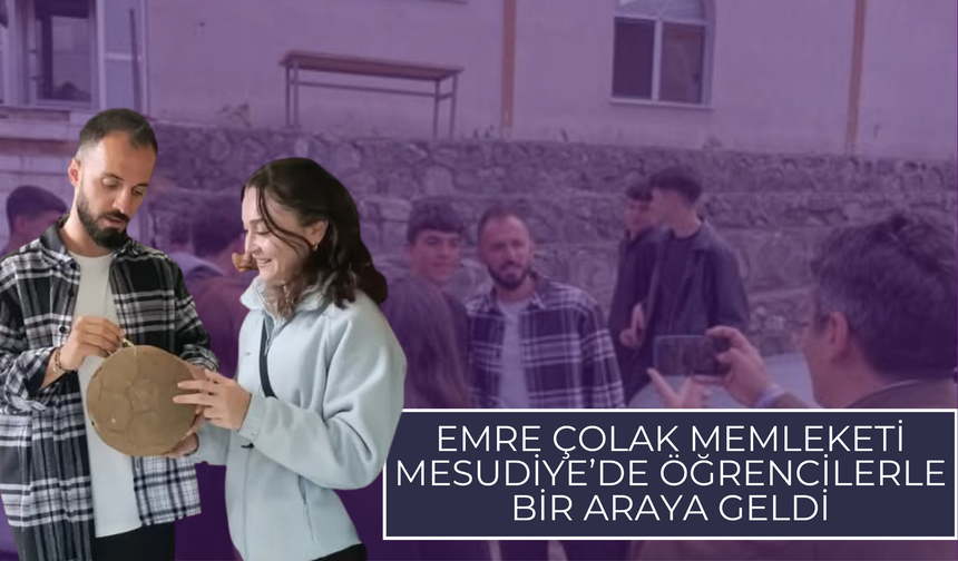 Emre Çolak Memleketi Mesudiye’de Öğrencilerle Bir Araya Geldi