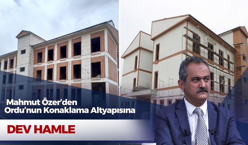 Mahmut Özer’den Ordu’nun Konaklama Altyapısına Dev Hamle