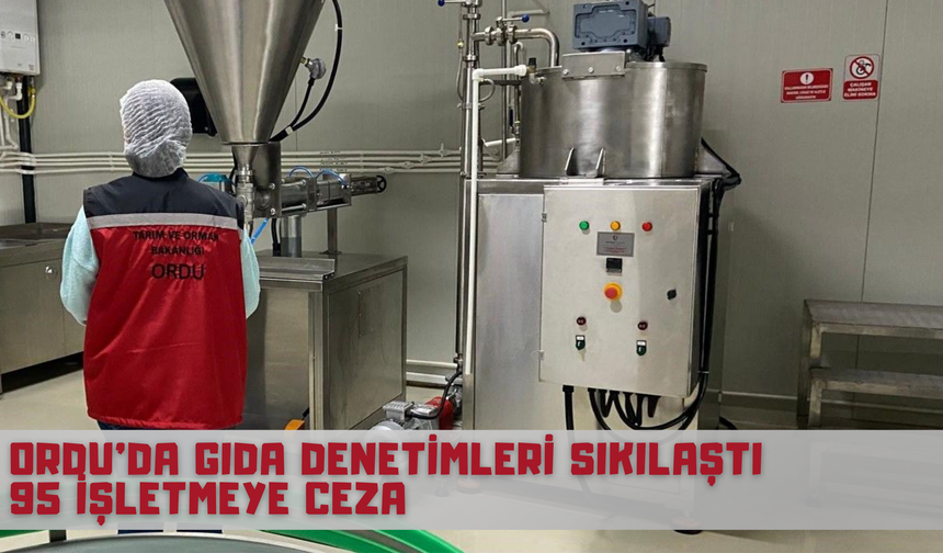 Ordu’da Gıda Denetimleri Sıkılaştı: 95 İşletmeye Ceza