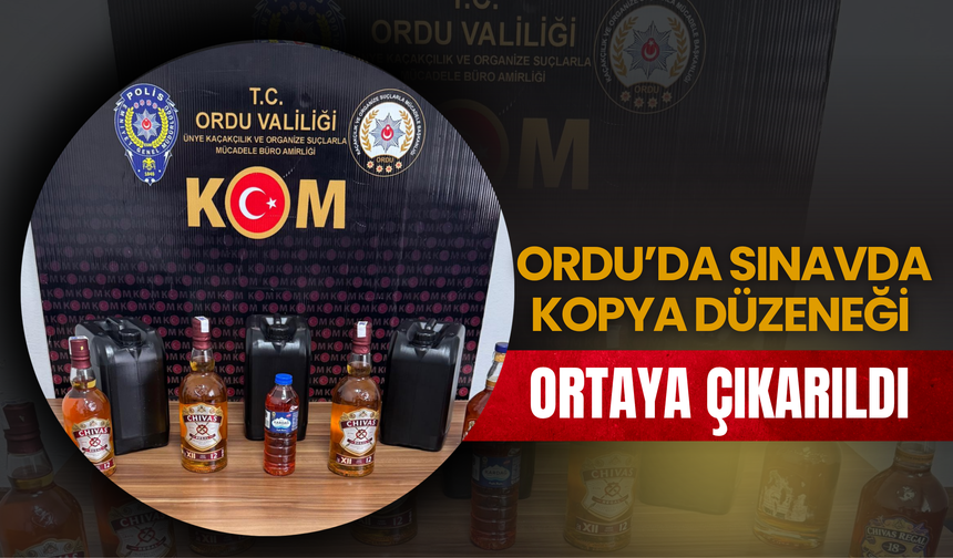 Ordu’da Sınavda Kopya Düzeneği Ortaya Çıkarıldı