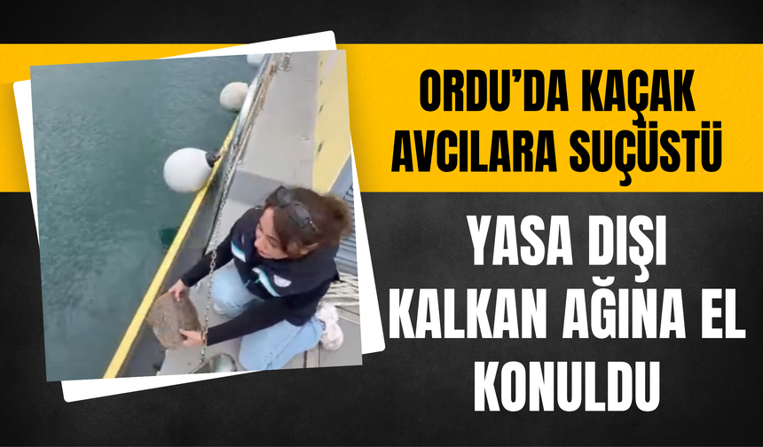 Ordu’da Kaçak Avcılara Suçüstü: Yasa Dışı Kalkan Ağına El Konuldu