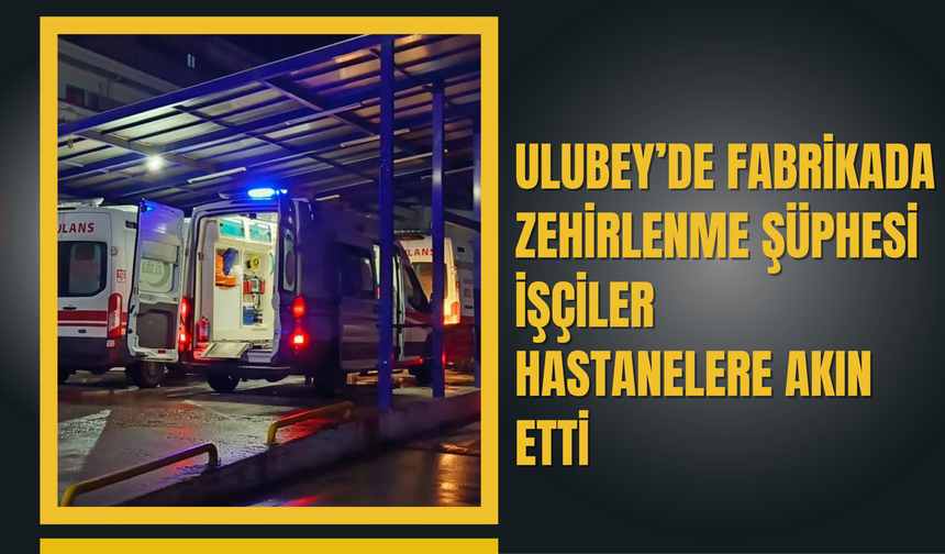 Ulubey’de Fabrikada Zehirlenme Şüphesi: İşçiler Hastanelere Akın Etti
