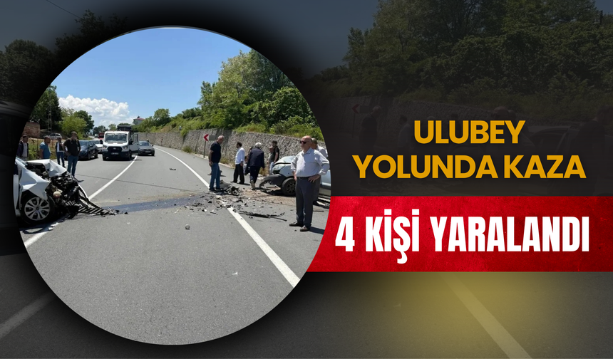 Ulubey Yolunda Kaza: 4 Kişi Yaralandı