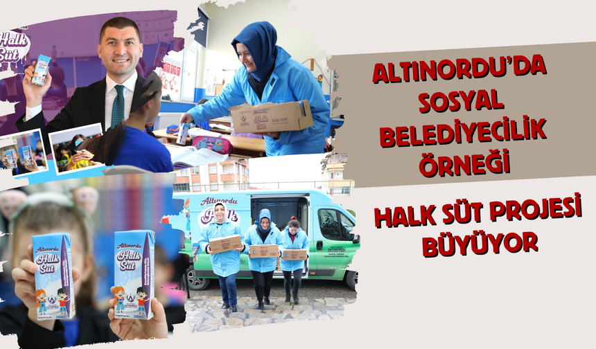 Altınordu’da Sosyal Belediyecilik Örneği: Halk Süt Projesi Büyüyor