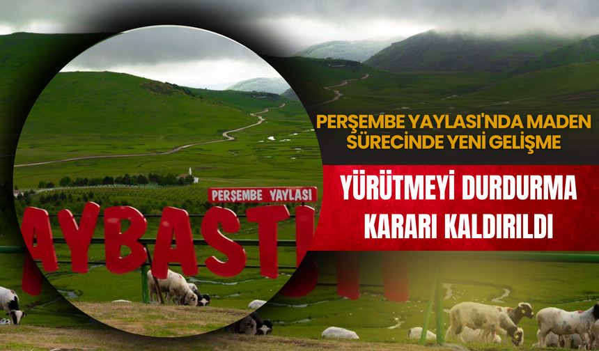 YÜRÜTMEYİ DURDURMA KARARI KALDIRILDI