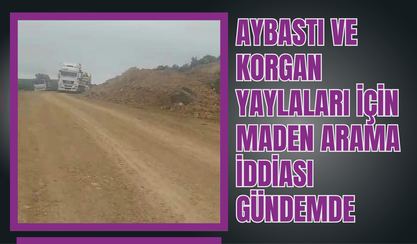 Aybastı ve Korgan Yaylaları İçin Maden Arama İddiası Gündemde