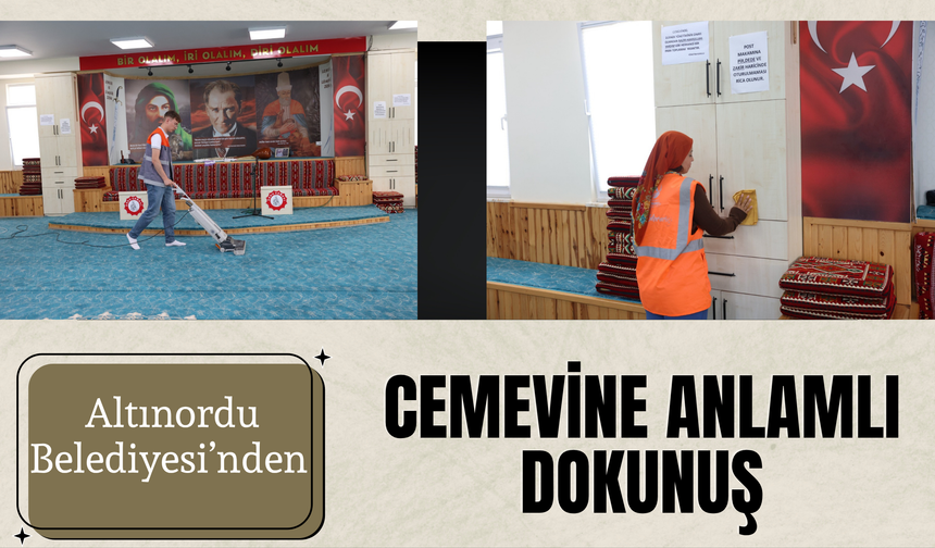 Altınordu Belediyesi’nden Cemevine Anlamlı Dokunuş