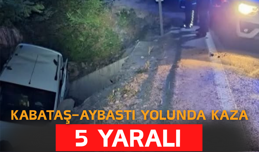 Kabataş–Aybastı Yolunda Kaza: 5 Yaralı