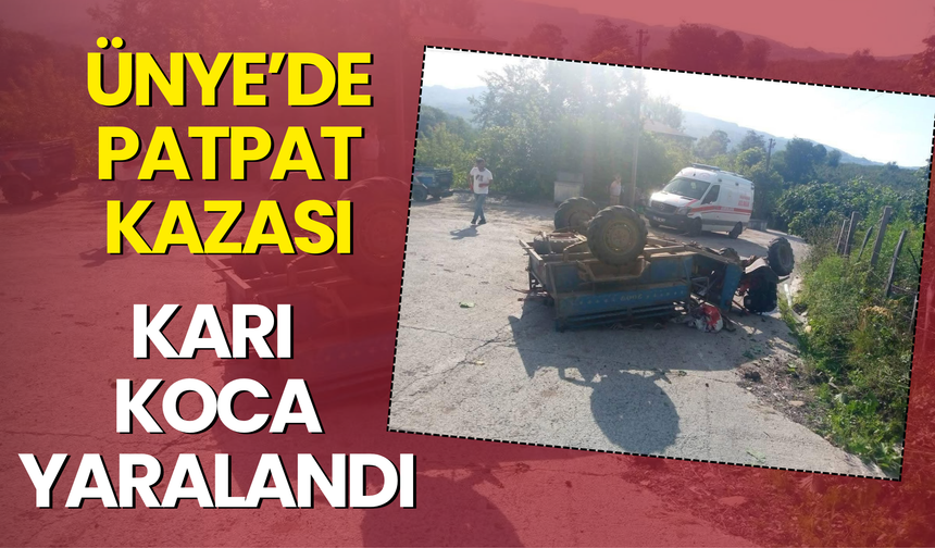 Ünye’de Patpat Kazası: Karı Koca Yaralandı