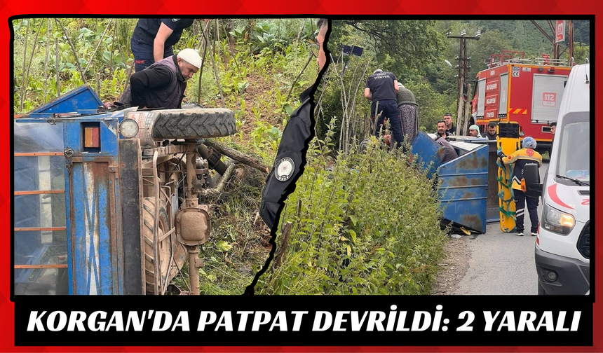 Korgan'da Patpat Devrildi: 2 Yaralı