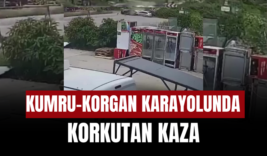 Kumru-Korgan Karayolunda Korkutan Kaza