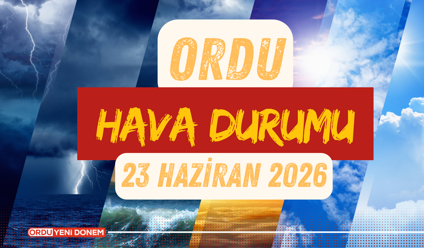 Meteoroloji'den Ordu İçin Sağanak Yağış Uyarısı