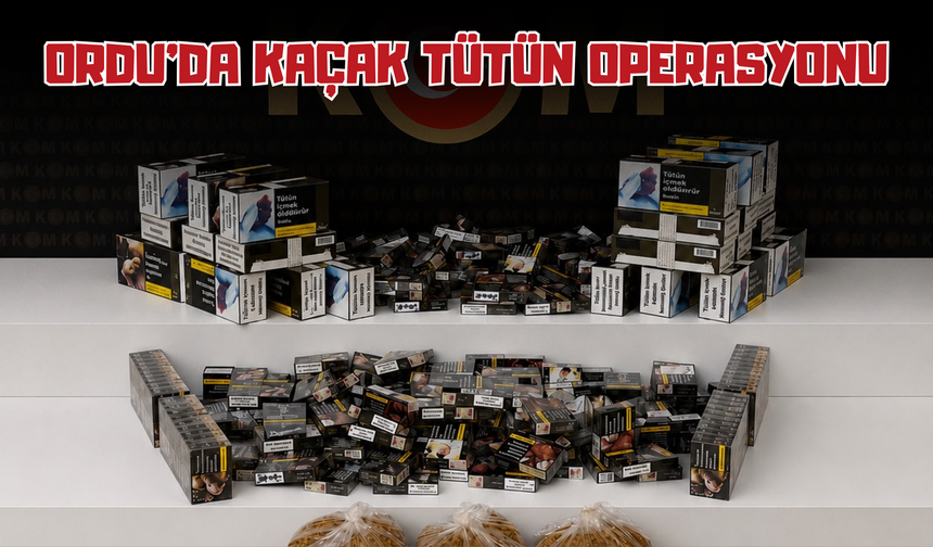 Ordu’da Kaçak Tütün Operasyonu!