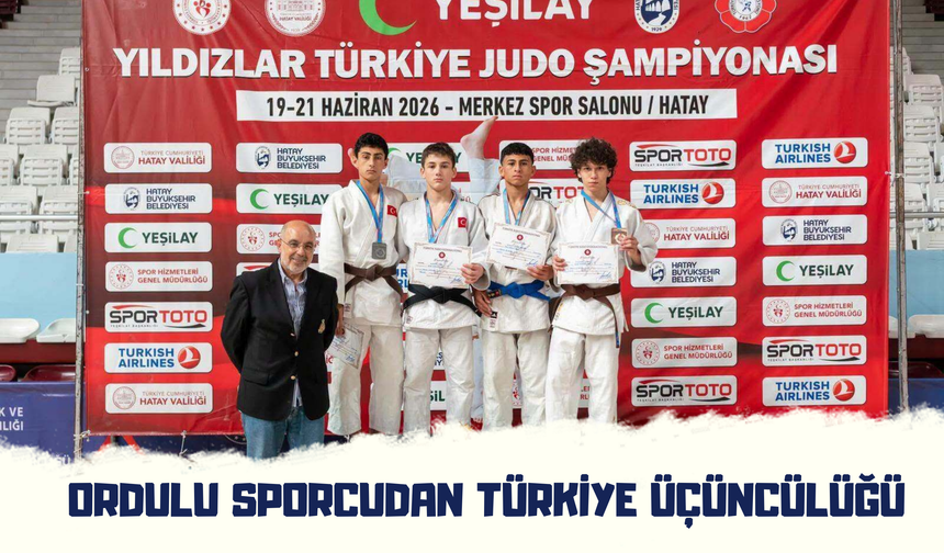 ORDULU SPORCUDAN TÜRKİYE ÜÇÜNCÜLÜĞÜ