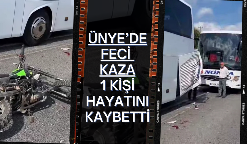 Ünye’de Feci Kaza: 1 Kişi Hayatını Kaybetti