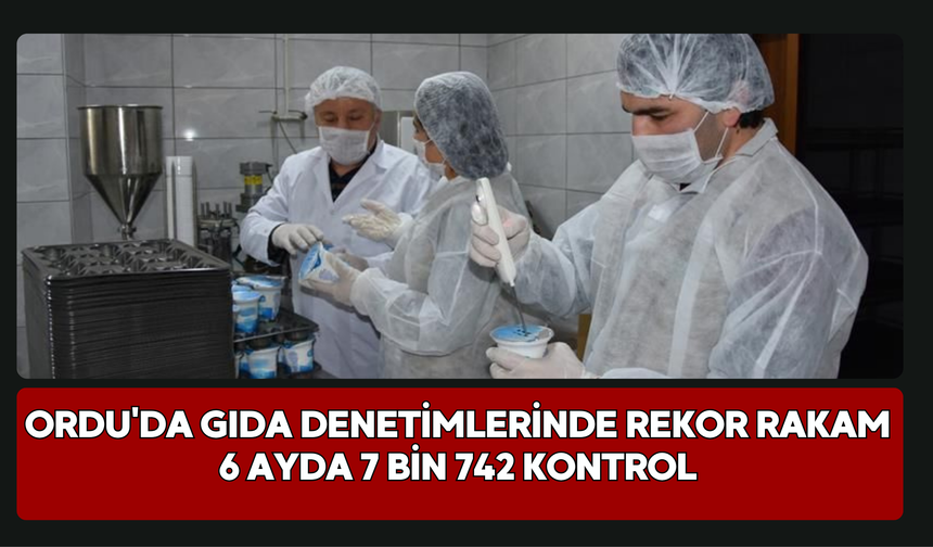 Ordu'da Gıda Denetimlerinde Rekor Rakam: 6 Ayda 7 Bin 742 Kontrol